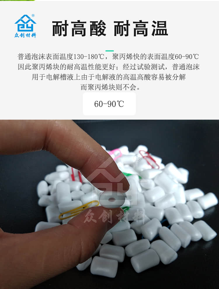 電解槽液保溫材料聚丙烯塊6